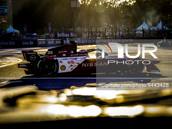 23 FENESTRAZ Sacha (fra), Nissan Formula E Team, Spark-Nissan, Nissan e-4ORCE 04, action during the 2023 Mexico City ePrix, 1st meeting of t...