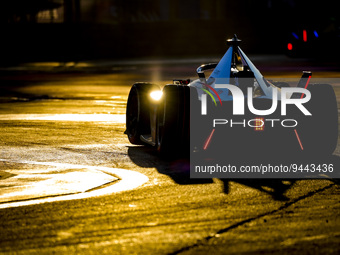 94 WEHRLEIN Pascal (ger), TAG HAUER Porsche Formula E Team, Porsche 99X Electric, action during the 2023 Mexico City ePrix, 1st meeting of t...