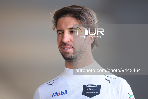 DA COSTA Antonio Felix (prt), TAG HAUER Porsche Formula E Team, Porsche 99X Electric, portrait during the 2023 Mexico City ePrix, 1st meetin...