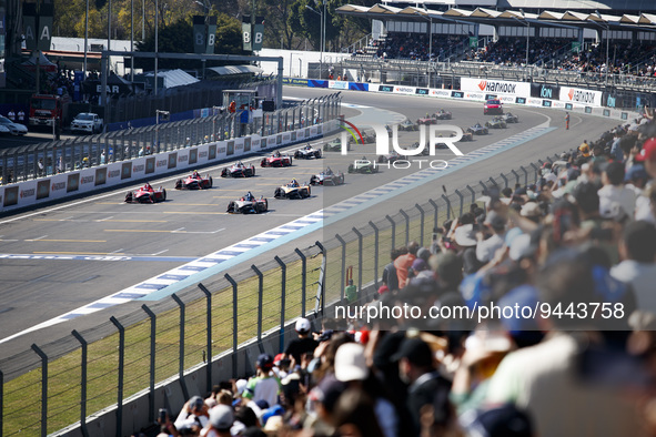 Start during the 2023 Mexico City ePrix, 1st meeting of the 2022-23 ABB FIA Formula E World Championship, on the Autodromo Hermanos Rodrigue...