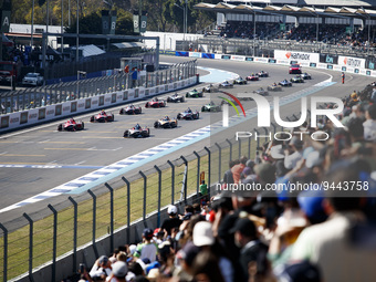 Start during the 2023 Mexico City ePrix, 1st meeting of the 2022-23 ABB FIA Formula E World Championship, on the Autodromo Hermanos Rodrigue...