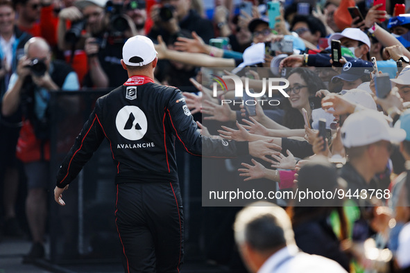 DENNIS Jake (gbr), Avalanche Andretti Formula E, Spark-Porsche, Porsche 99X Electric, portrait during the 2023 Mexico City ePrix, 1st meetin...