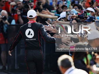 DENNIS Jake (gbr), Avalanche Andretti Formula E, Spark-Porsche, Porsche 99X Electric, portrait during the 2023 Mexico City ePrix, 1st meetin...