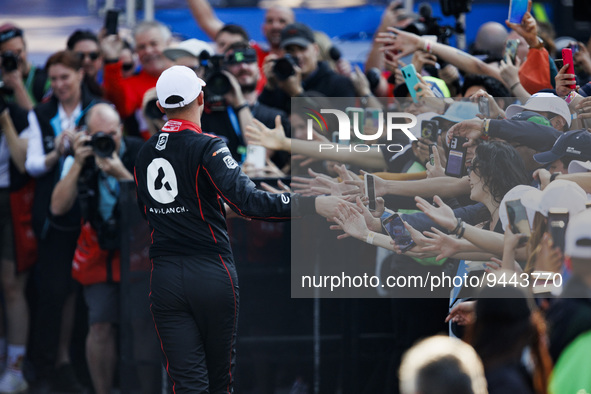 DENNIS Jake (gbr), Avalanche Andretti Formula E, Spark-Porsche, Porsche 99X Electric, portrait during the 2023 Mexico City ePrix, 1st meetin...