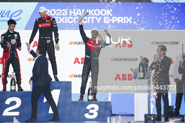 DI GRASSI Lucas (bra), Mahindra Racing, Spark-Mahindra, Mahindra M9-Electro, portrait during the 2023 Mexico City ePrix, 1st meeting of the...