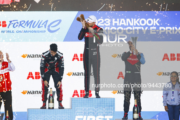 DENNIS Jake (gbr), Avalanche Andretti Formula E, Spark-Porsche, Porsche 99X Electric, portrait DI GRASSI Lucas (bra), Mahindra Racing, Spark...