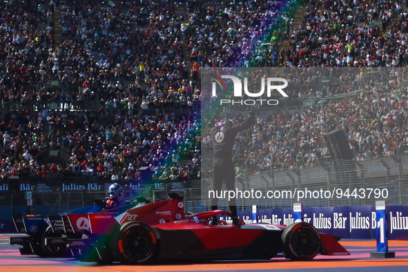 DENNIS Jake (gbr), Avalanche Andretti Formula E, Spark-Porsche, Porsche 99X Electric, portrait during the 2023 Mexico City ePrix, 1st meetin...