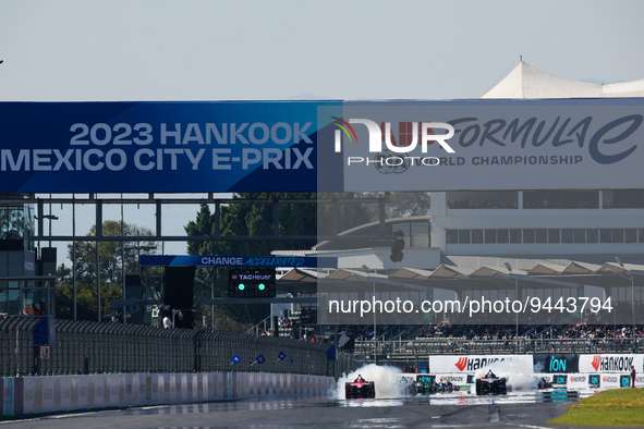 Start during the 2023 Mexico City ePrix, 1st meeting of the 2022-23 ABB FIA Formula E World Championship, on the Autodromo Hermanos Rodrigue...