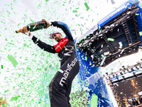 DI GRASSI Lucas (bra), Mahindra Racing, Spark-Mahindra, Mahindra M9-Electro, portrait podium during the 2023 Mexico City ePrix, 1st meeting...