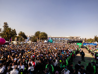 foule, crowd ambiance illustration podium during the 2023 Mexico City ePrix, 1st meeting of the 2022-23 ABB FIA Formula E World Championship...