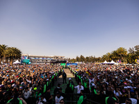 foule, crowd ambiance illustration podium during the 2023 Mexico City ePrix, 1st meeting of the 2022-23 ABB FIA Formula E World Championship...