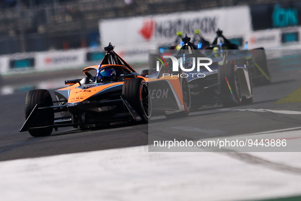 58 RAST Rene (ger), Neom McLaren Formula E Team, Spark-Nissan, Nissan e-4ORCE 04, action during the 2023 Mexico City ePrix, 1st meeting of t...