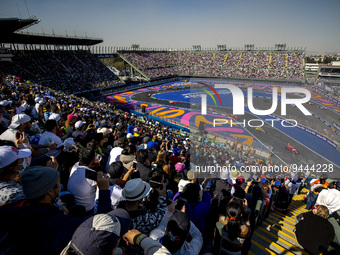 27 DENNIS Jake (gbr), Avalanche Andretti Formula E, Spark-Porsche, Porsche 99X Electric, action during the 2023 Mexico City ePrix, 1st meeti...