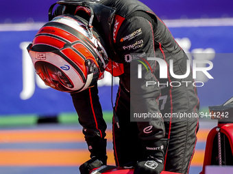 DENNIS Jake (gbr), Avalanche Andretti Formula E, Spark-Porsche, Porsche 99X Electric, portrait during the 2023 Mexico City ePrix, 1st meetin...