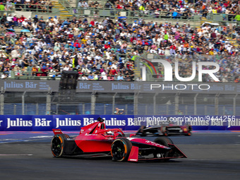 27 DENNIS Jake (gbr), Avalanche Andretti Formula E, Spark-Porsche, Porsche 99X Electric, action during the 2023 Mexico City ePrix, 1st meeti...