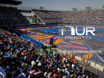 27 DENNIS Jake (gbr), Avalanche Andretti Formula E, Spark-Porsche, Porsche 99X Electric, action during the 2023 Mexico City ePrix, 1st meeti...