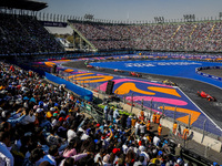 27 DENNIS Jake (gbr), Avalanche Andretti Formula E, Spark-Porsche, Porsche 99X Electric, action during the 2023 Mexico City ePrix, 1st meeti...