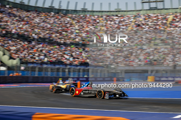 11 DI GRASSI Lucas (bra), Mahindra Racing, Spark-Mahindra, Mahindra M9-Electro, action during the 2023 Mexico City ePrix, 1st meeting of the...