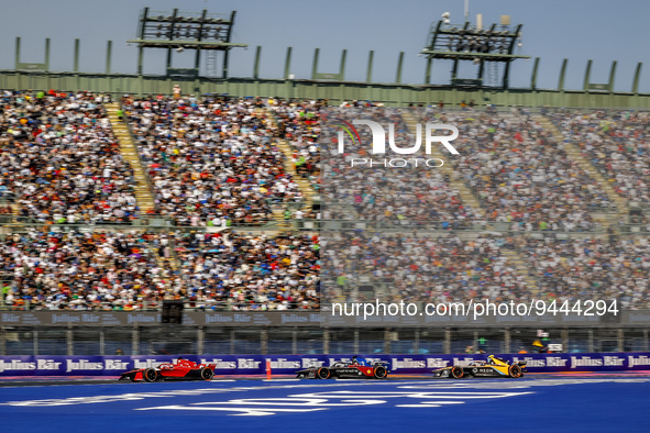 27 DENNIS Jake (gbr), Avalanche Andretti Formula E, Spark-Porsche, Porsche 99X Electric, action during the 2023 Mexico City ePrix, 1st meeti...