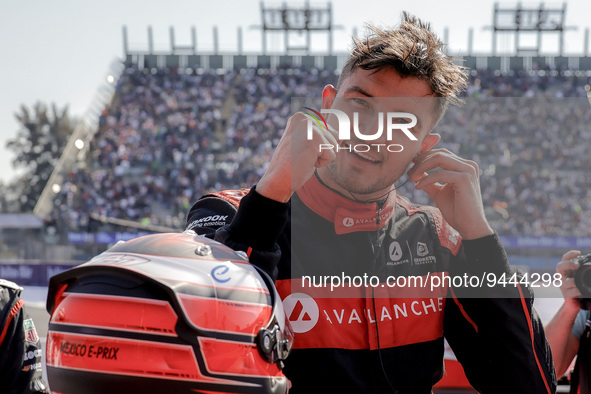 DENNIS Jake (gbr), Avalanche Andretti Formula E, Spark-Porsche, Porsche 99X Electric, portrait during the 2023 Mexico City ePrix, 1st meetin...