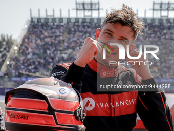 DENNIS Jake (gbr), Avalanche Andretti Formula E, Spark-Porsche, Porsche 99X Electric, portrait during the 2023 Mexico City ePrix, 1st meetin...