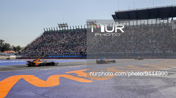 11 DI GRASSI Lucas (bra), Mahindra Racing, Spark-Mahindra, Mahindra M9-Electro, action during the 2023 Mexico City ePrix, 1st meeting of the...