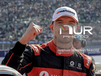 DENNIS Jake (gbr), Avalanche Andretti Formula E, Spark-Porsche, Porsche 99X Electric, portrait during the 2023 Mexico City ePrix, 1st meetin...