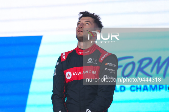 DENNIS Jake (gbr), Avalanche Andretti Formula E, Spark-Porsche, Porsche 99X Electric, portrait during the 2023 Mexico City ePrix, 1st meetin...