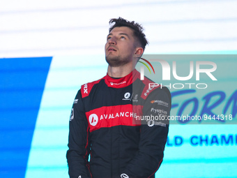 DENNIS Jake (gbr), Avalanche Andretti Formula E, Spark-Porsche, Porsche 99X Electric, portrait during the 2023 Mexico City ePrix, 1st meetin...