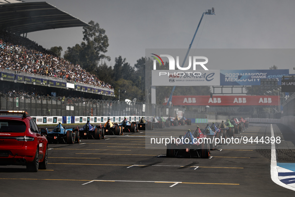 Starting grid during the 2023 Hankook Mexico City E-Prix, 1st meeting of the 2022-23 ABB FIA Formula E World Championship, on the Autodromo...