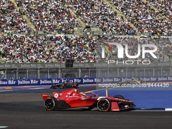 27 DENNIS Jake (gbr), Avalanche Andretti Formula E, Spark-Porsche, Porsche 99X Electric, action during the 2023 Hankook Mexico City E-Prix,...