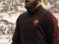 Daniele De Rossi before the Seria A match  between Torino FC and AS Roma at the olympic stadium of turin on december 5, 2015 in torino, ital...