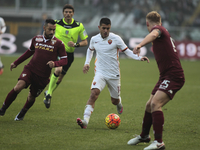 Fabio Quagliarella and Iago Falque during the Seria A match  between Torino FC and AS Roma at the olympic stadium of turin on december 5, 20...