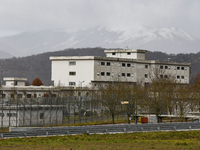 An exterior view of “Supercarcere Le Costarelle” jail in L’Aquila, Italy, on January 17, 2023. Mafia Boss Matteo Messina Denaro now is held...