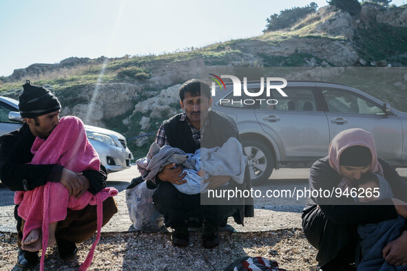 Migrants approach the coast of the northeastern Greek island of Lesbos on Thursday, Dec. 6, 2015. About 5,000 migrants are reaching Europe e...