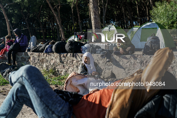 Migrants approach the coast of the northeastern Greek island of Lesbos on Thursday, Dec. 7, 2015. About 5,000 migrants are reaching Europe e...