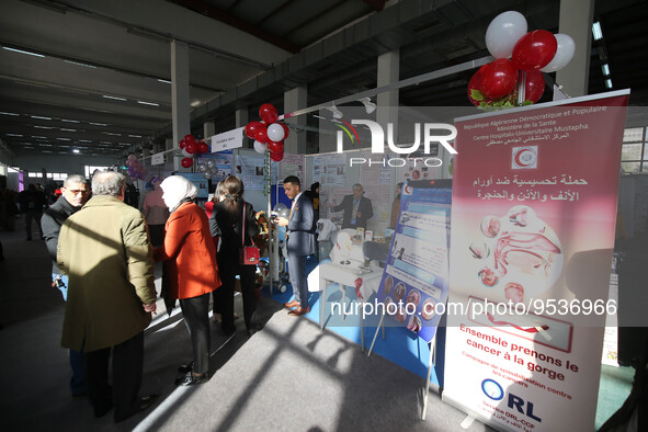 The 6th edition of the Cancer Information Fair (SICAN), at the Palais des Expositions, in Algiers, Algeria on February 02, 2023 