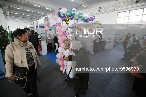 The 6th edition of the Cancer Information Fair (SICAN), at the Palais des Expositions, in Algiers, Algeria on February 02, 2023 