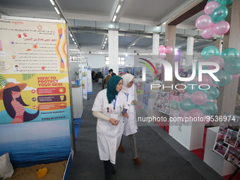 The 6th edition of the Cancer Information Fair (SICAN), at the Palais des Expositions, in Algiers, Algeria on February 02, 2023 (