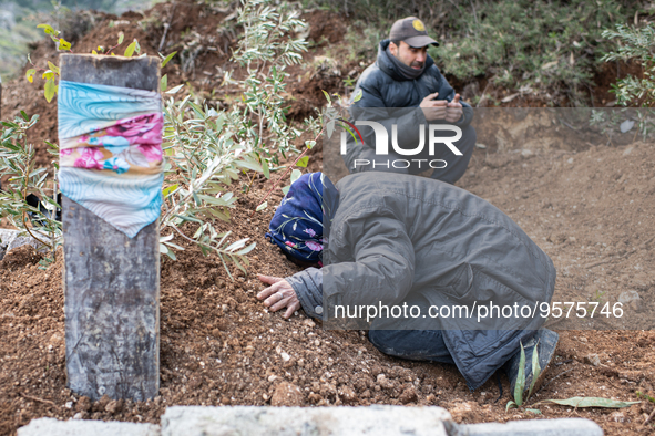 On 11 February 2023, the families of people who were killed in twin earthquakes that hit Turkey and Syria gathered at graveyards in Antakya,...