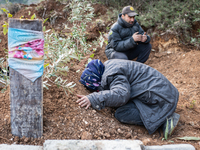 On 11 February 2023, the families of people who were killed in twin earthquakes that hit Turkey and Syria gathered at graveyards in Antakya,...