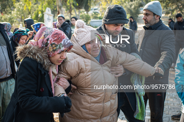 On 11 February 2023, the families of people who were killed in twin earthquakes that hit Turkey and Syria gathered at graveyards in Antakya,...