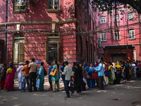 Patients and their relatives wait for treatment at a government-run hospital amid the spread of Adenovirus In Kolkata, India on 27 February...