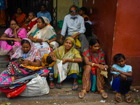 Patients and their relatives wait for treatment at a government-run hospital amid the spread of Adenovirus In Kolkata, India on 27 February...