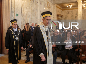 Inauguration of the 679th academic year of the University of Pisa in Pisa, Italy, on Feb. 28, 2023. The ceremony was opened by Health Minist...