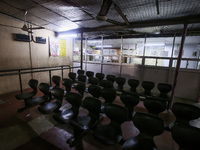 A deserted National Hospital Colombo as health workers hold a work strike in Colombo on March 01, 2022. Number of trade unions in the essent...