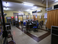 A deserted National Hospital Colombo as health workers hold a work strike in Colombo on March 01, 2022. Number of trade unions in the essent...