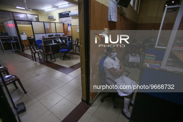 A deserted National Hospital Colombo as health workers hold a work strike in Colombo on March 01, 2022. Number of trade unions in the essent...