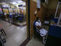 A deserted National Hospital Colombo as health workers hold a work strike in Colombo on March 01, 2022. Number of trade unions in the essent...