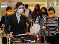 The first group of Chinese tourists who came to Sri Lanka after the COVID pandemic on March 1, 2023, in Katunayake, Sri Lanka.  A Sri Lankan...